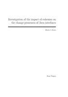 Investigation of the impact of cohesion on the change-proneness of Java interfaces