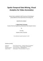 Spatio-Temporal Data Mining, Visual Analytics for Video Annotation