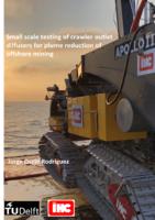 Small scale testing of crawler outlet diffusers for plume reduction of offshore mining