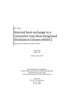 Internal heat exchange in a concentric tray Heat Integrated Distillation Column (HIDiC): Experimental validation of predictive models