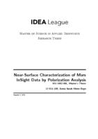 Near-Surface Characterization of Mars InSight Data by Polarization Analysis