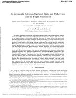Relationship Between Optimal Gain and Coherence Zone in Flight Simulation