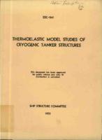 Thermo-elastic model studies of cryogenic tanker structures