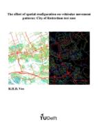 The effect of spatial configuration on vehicular movement patterns