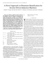 A novel approach on parameter identification for inverter driven induction machines