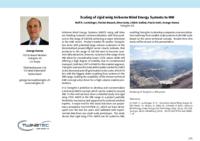 Scaling of rigid wing Airborne Wind Energy Systems to MW