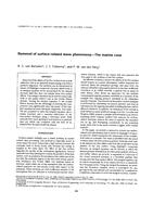 Removal of surface-related wave phenomena - The marine case