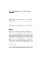Goal-Based Explainable Security Certificate Requests