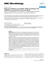 Response of Bacillus cereus ATCC 14579 to challenges with sublethal concentrations of enterocin AS-48