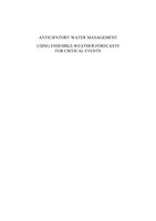 Anticipatory water management: Using ensemble weather forecasts for critical events