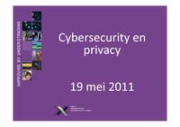 Cybersecurity en privacy
