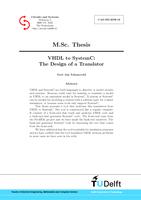 VHDL to SystemC: The Design of a Translator