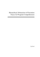 Hierarchical Abstraction of Execution Traces for Program Comprehension