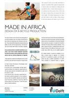 Made in Africa: Design of a bicycle production