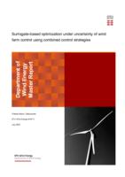 Surrogate-based optimization under uncertainty of wind farm control using combined control strategies