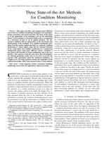 Three state-of-the-art methods for condition monitoring