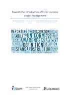 Towards the introduction of fit-for-purpose project management: An explorative case study on implementing central planning and risk log