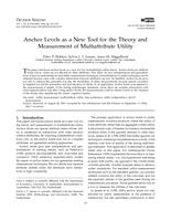 Anchor Levels as a New Tool for the Theory and Measurement of Multiattribute Utility