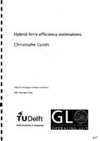 Hybrid ferry efficiency estimations