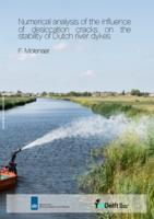 Numerical analysis of the influence of desiccation cracks on the stability of Dutch river dykes