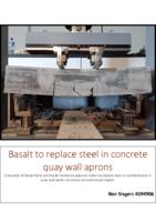 Basalt to replace steel in concrete quay wall aprons