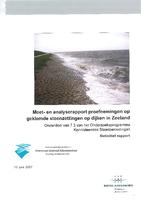 Meet- en analyserapport proefnemingen op geklemde steenzettingen op dijken in Zeeland