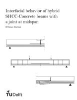 Interfacial behavior of hybrid SHCC-Concrete beams with a joint at midspan