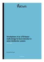 Development of an LSTM-based methodology for burst detection in water distribution systems