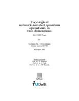 Topological network-assisted quantum operations in two-dimensions
