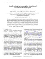 Semidefinite programming for model-based sensorless adaptive optics