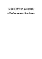 Model-driven evolution of software architectures