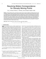 Resolving motion correspondence for densely moving points