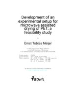 Development of an experimental setup for microwave assisted drying of PET; a feasibility study