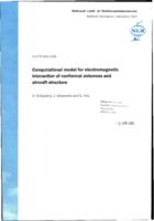 Computational model for electromagnetic interaction of conformal antennas and aircraft structure