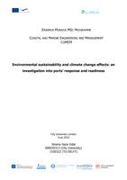 Environmental sustainability and climate change effects: An investigation into ports’ response and readiness