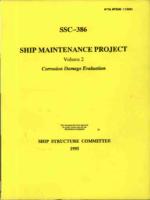 Ship Maintenance project Volume 2: Corrosion Damage Evaluations