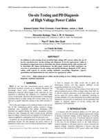 On-site Testing and PD Diagnosis of High Voltage Power Cables