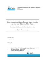 Root characteristics of some grass species on the sea dikes in Viet Nam