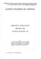 Annual summary of merchant ships completed in the world D