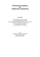 Theoretical foundations for collaboration engineering