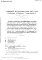 Validating the Multidimensional Spline Based Global Aerodynamic Model for the Cessna Citation II