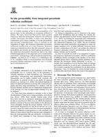 In?situ permeability from integrated poroelastic reflection coefficients