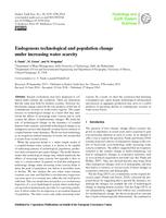 Endogenous technological and population change under increasing water scarcity