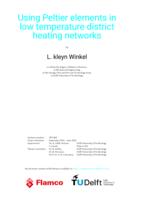 Using Peltier elements in low temperature district heating networks
