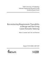 Reconstructing Requirements Traceability in Design and Test Using Latent Semantic Indexing