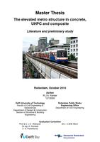 The elevated metro structure in concrete, UHPC and composite