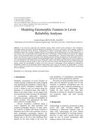 Modeling Geomorphic Features in Levee Reliability Analysis