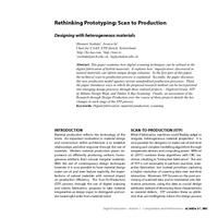 Rethinking Prototyping: Scan to Production: Designing with heterogeneous materials
