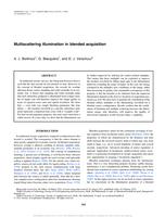 Multiscattering illumination in blended acquisition