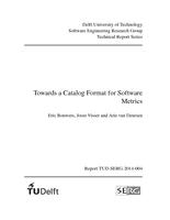 Towards a catalog format for software metrics